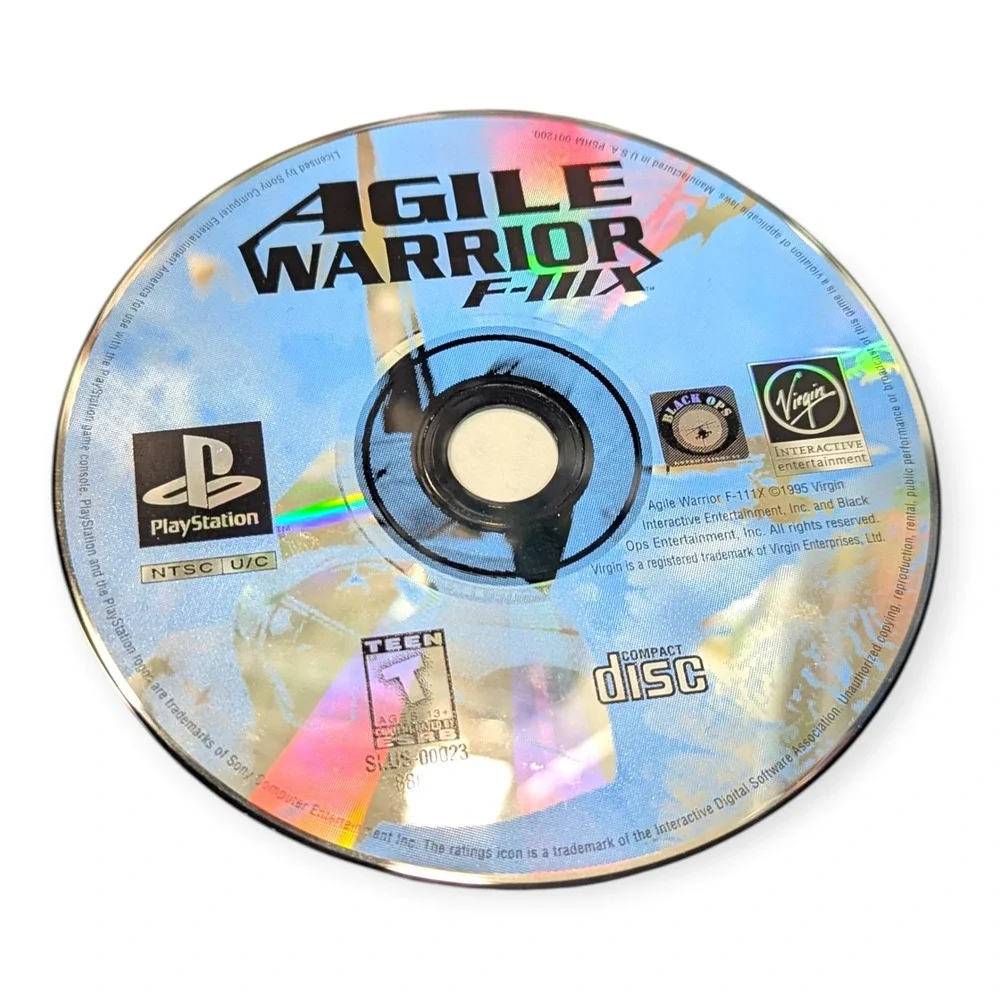 Agile Warrior F-111X‎ Sony PlayStation PS1 1995 Virgin Interactive SLUS-00023